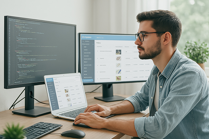 Веб-программист за работой